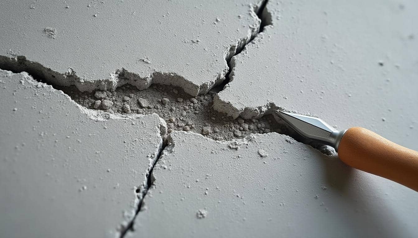 Comment réparer les fissures d’un mur en masse béton