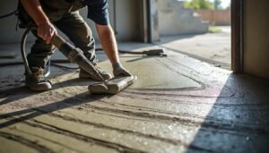 Astuces pour corriger la pente d’un garage en masse béton