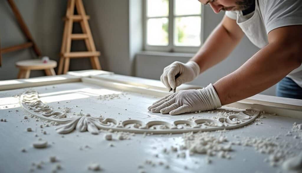 Réussir la rénovation et la peinture des moulures de plafond