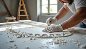 Réussir la rénovation et la peinture des moulures de plafond