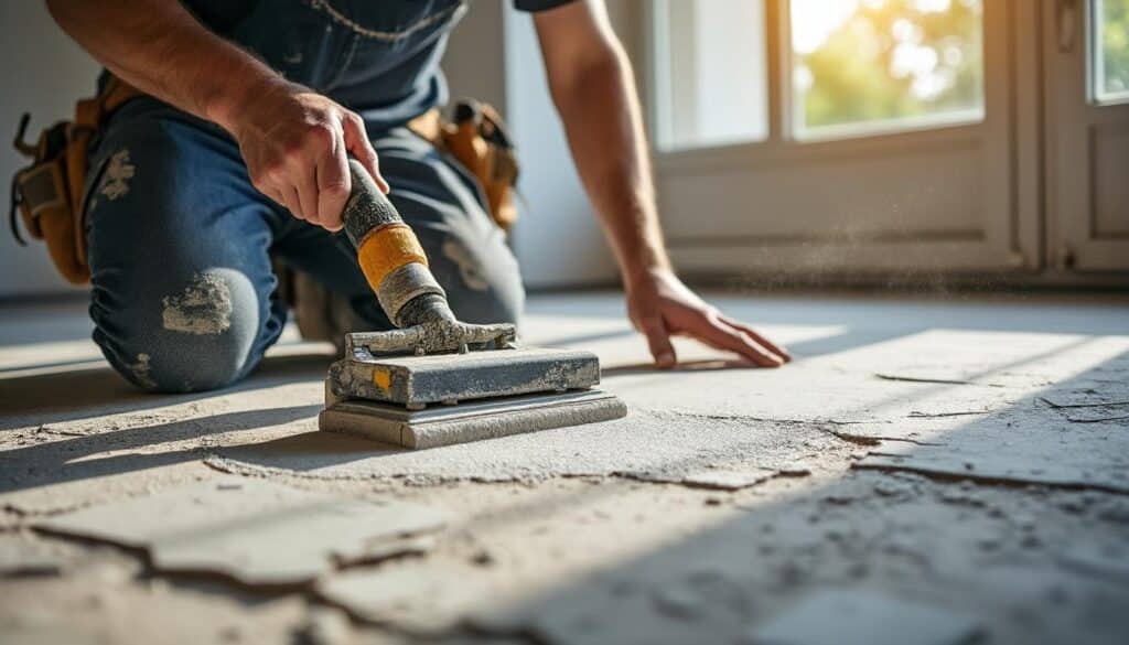 Faire un ragréage sur un sol avant la pose d’un parquet lors d’une rénovation
