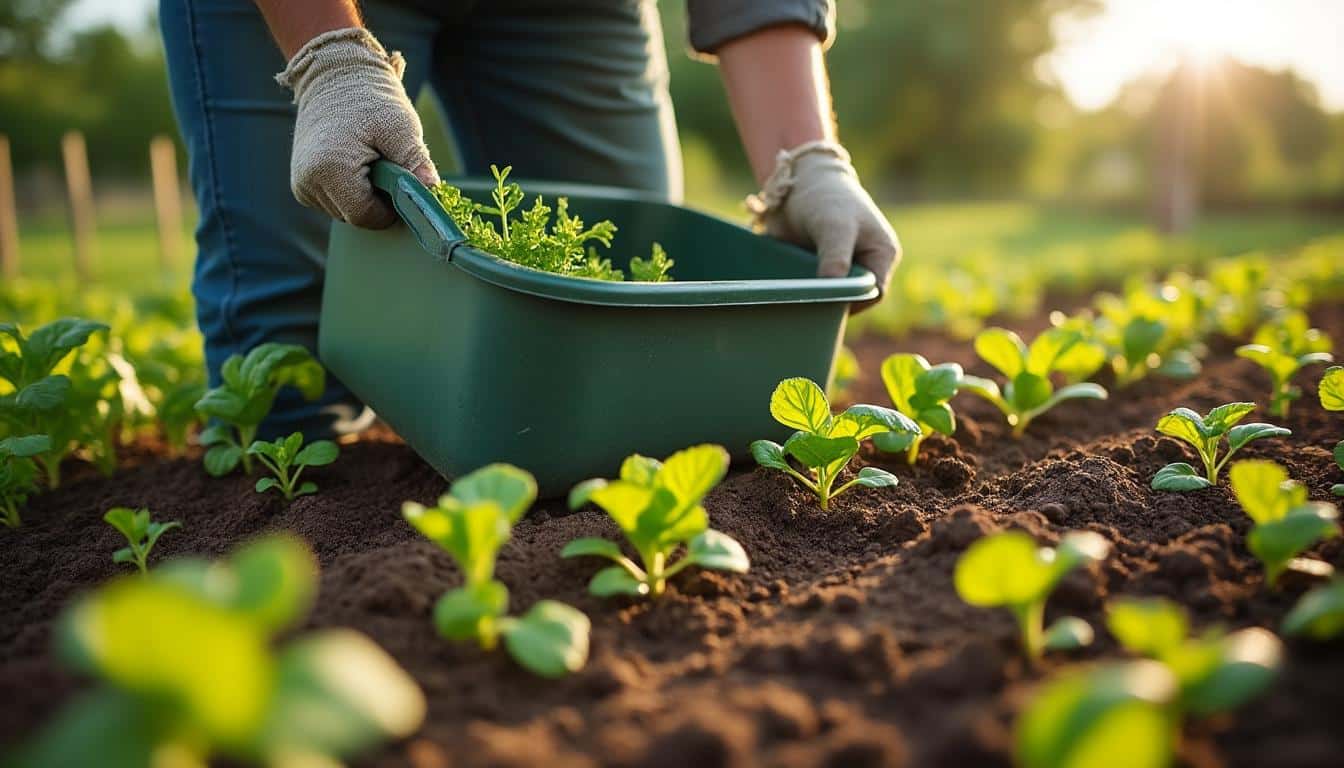Utiliser une binette au potager pour enlever les mauvaises herbes