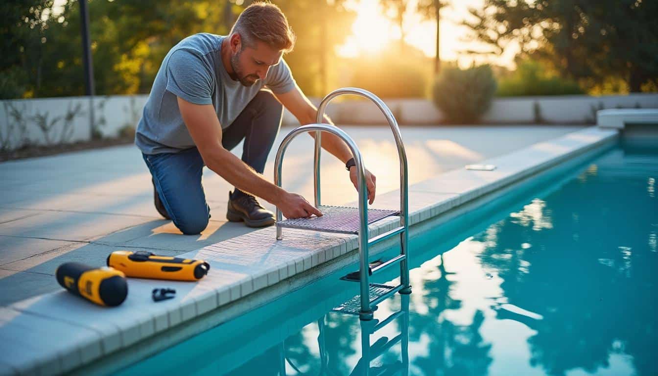 Comment bien installer une échelle de sécurité pour votre piscine de maison