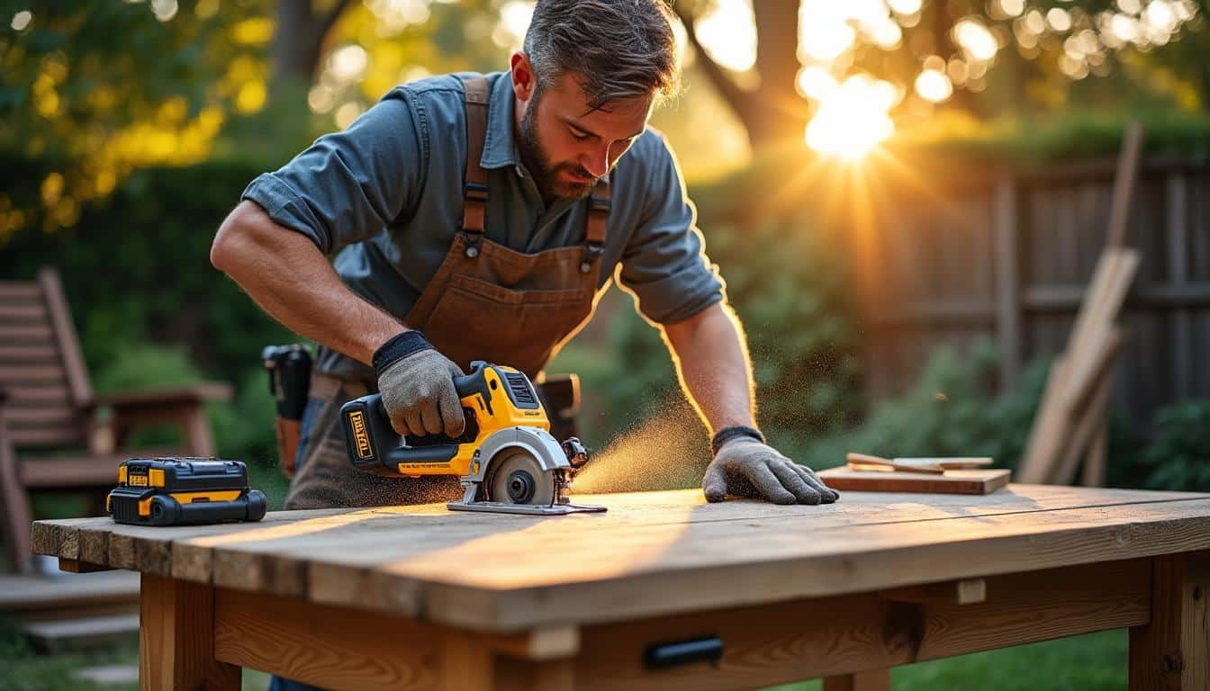 Scie circulaire Dewalt 18V : puissance et précision sans fil