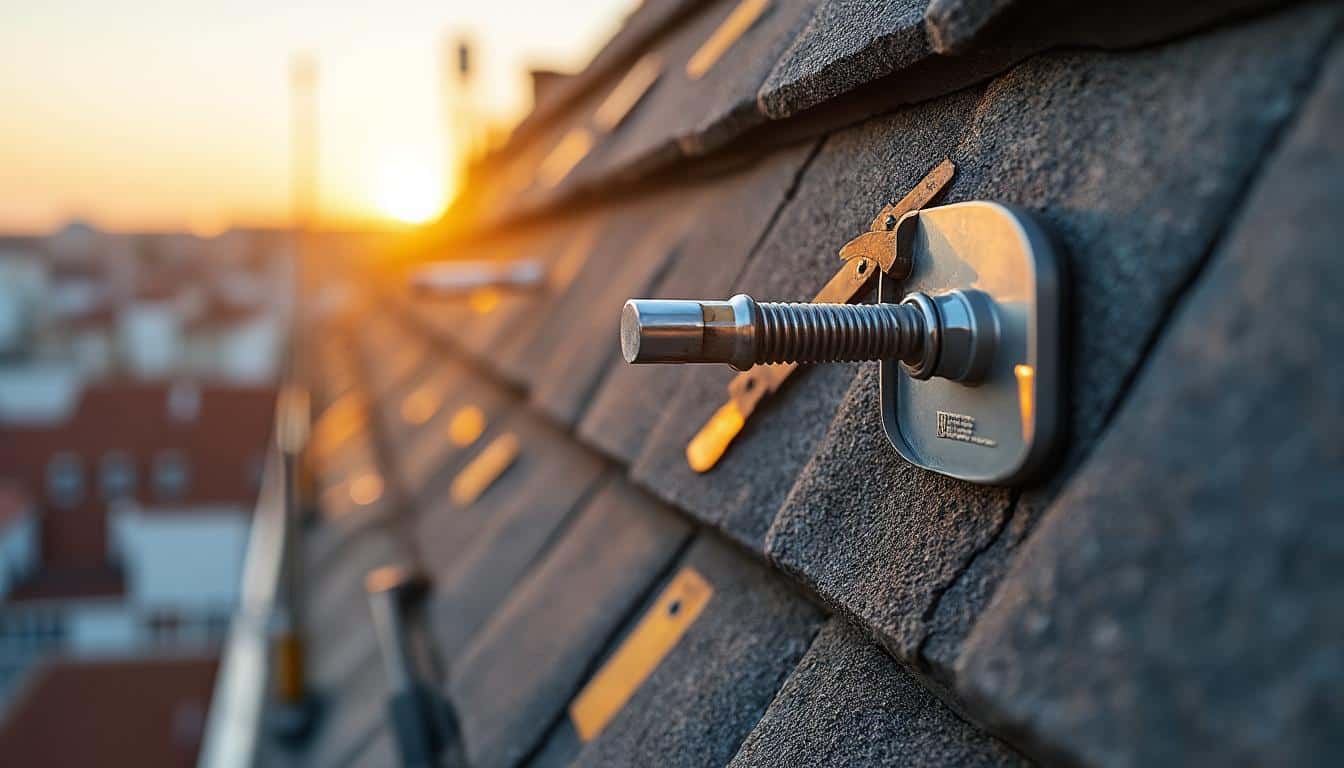 Illustration: Comprendre le rôle et la définition du point d’ancrage sur une toiture