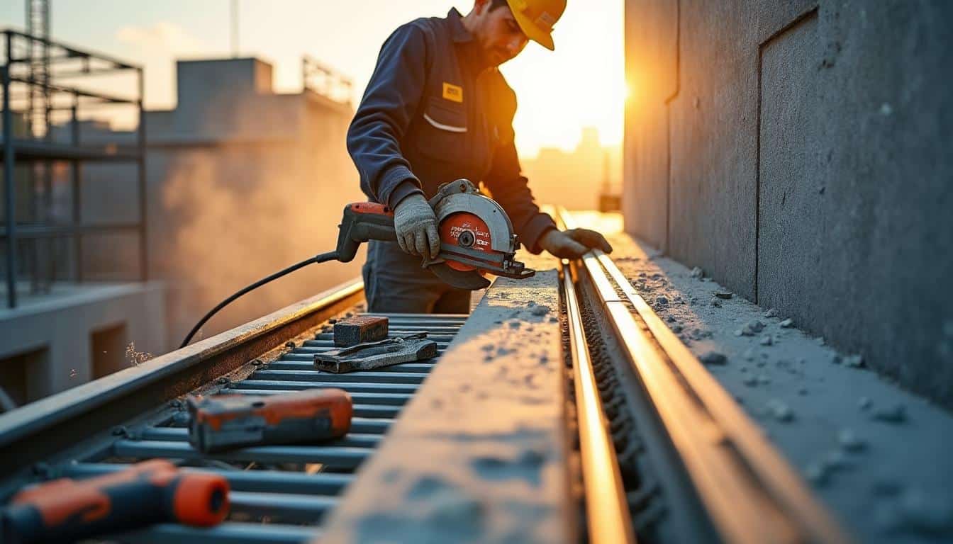 Illustration: Pourquoi choisir une scie béton murale avec un système de rail ?