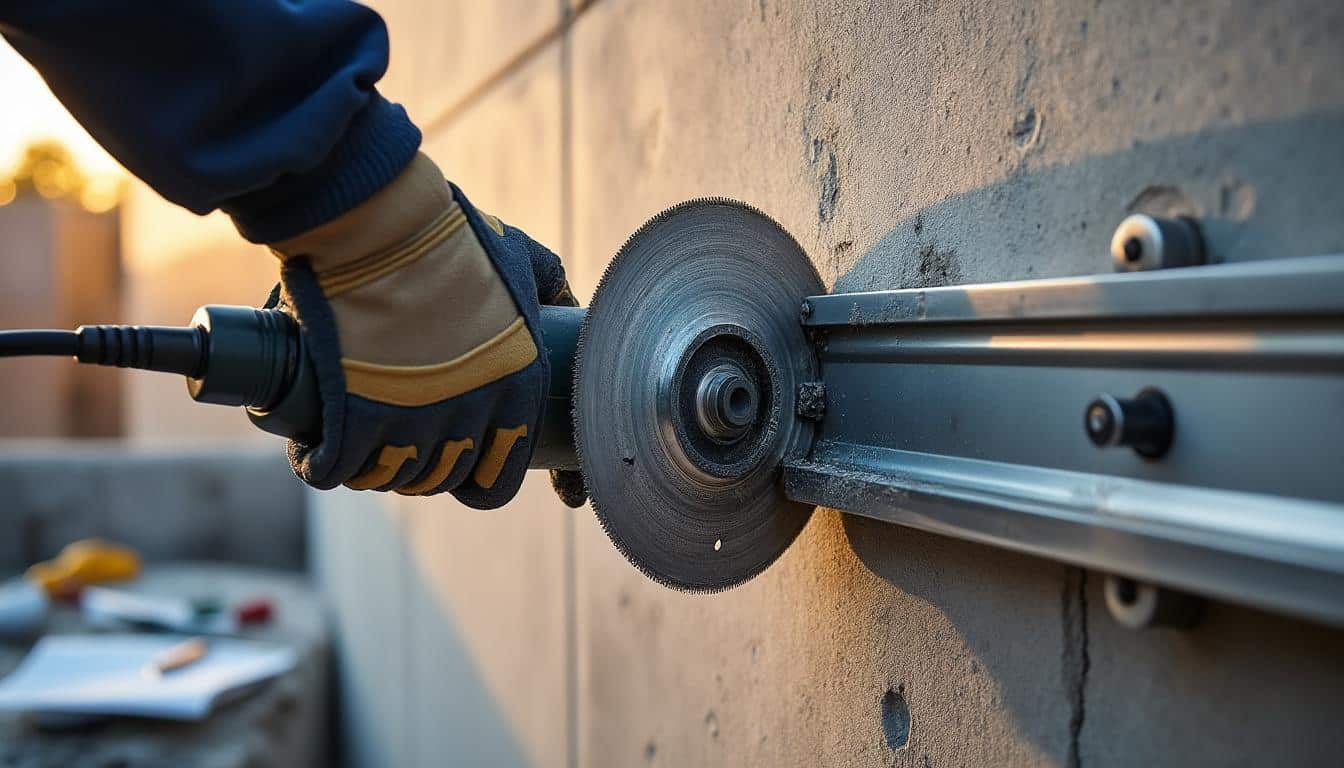 Illustration: Quels sont les critères techniques à connaître pour bien utiliser une scie béton murale sur rail ?