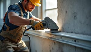 Scie béton murale sur rail : guide complet pour une coupe précise