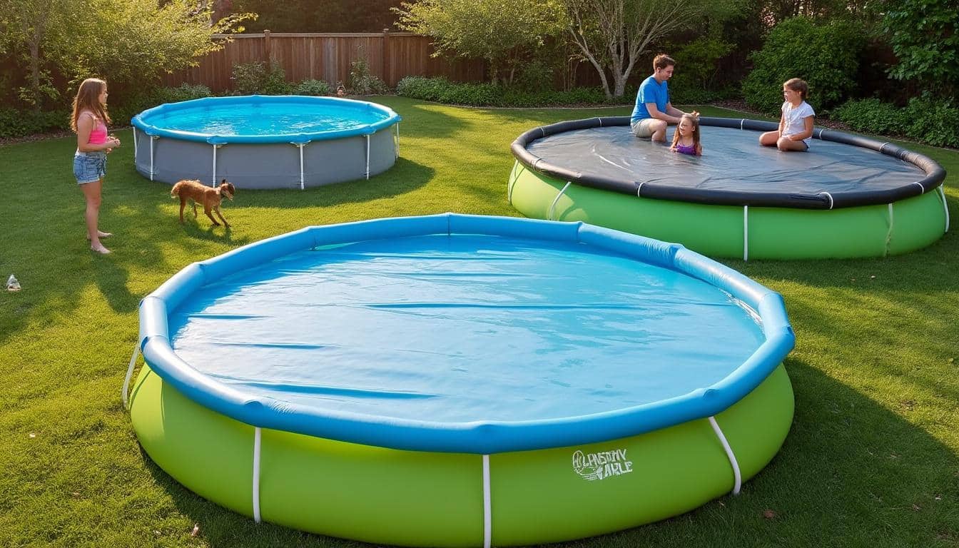 Illustration: Les formes et types de couvertures adaptées aux piscines hors sol