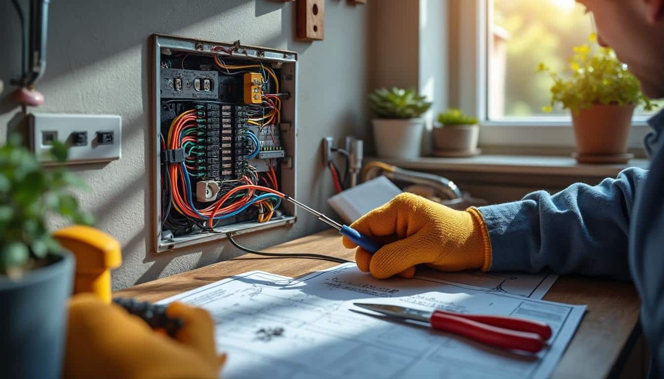 Illustration: Comprendre le rôle et les composants essentiels du tableau électrique