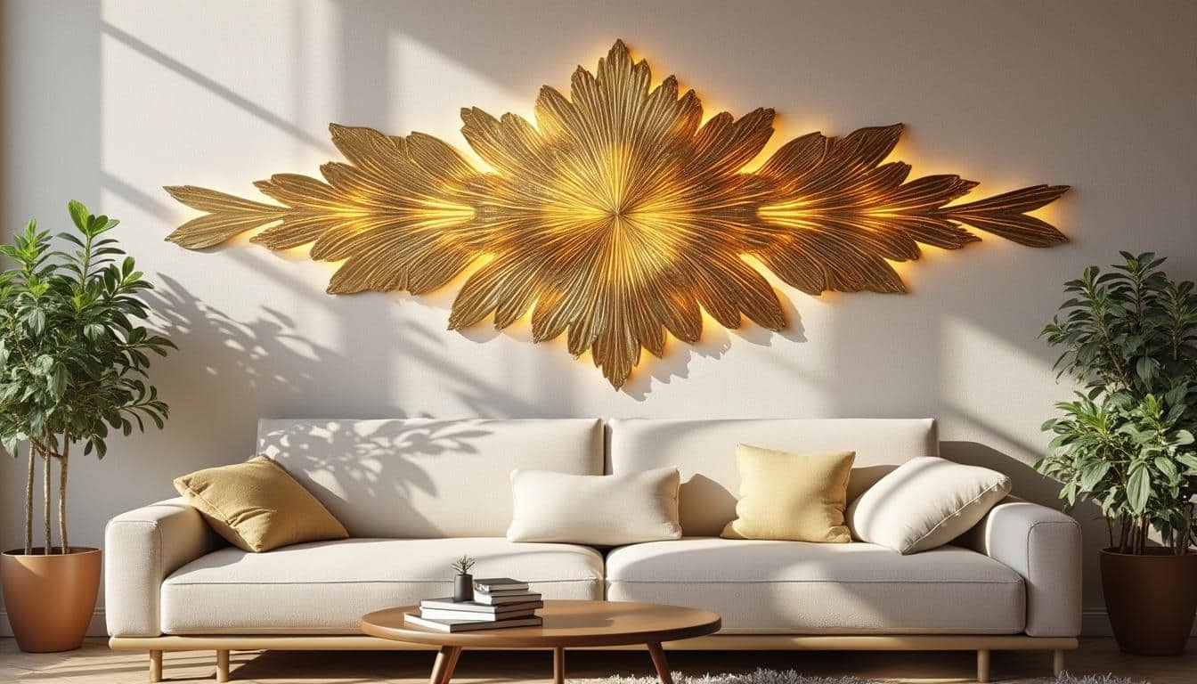 Illustration: Découvrir le charme d’un luminaire mural en finition dorée