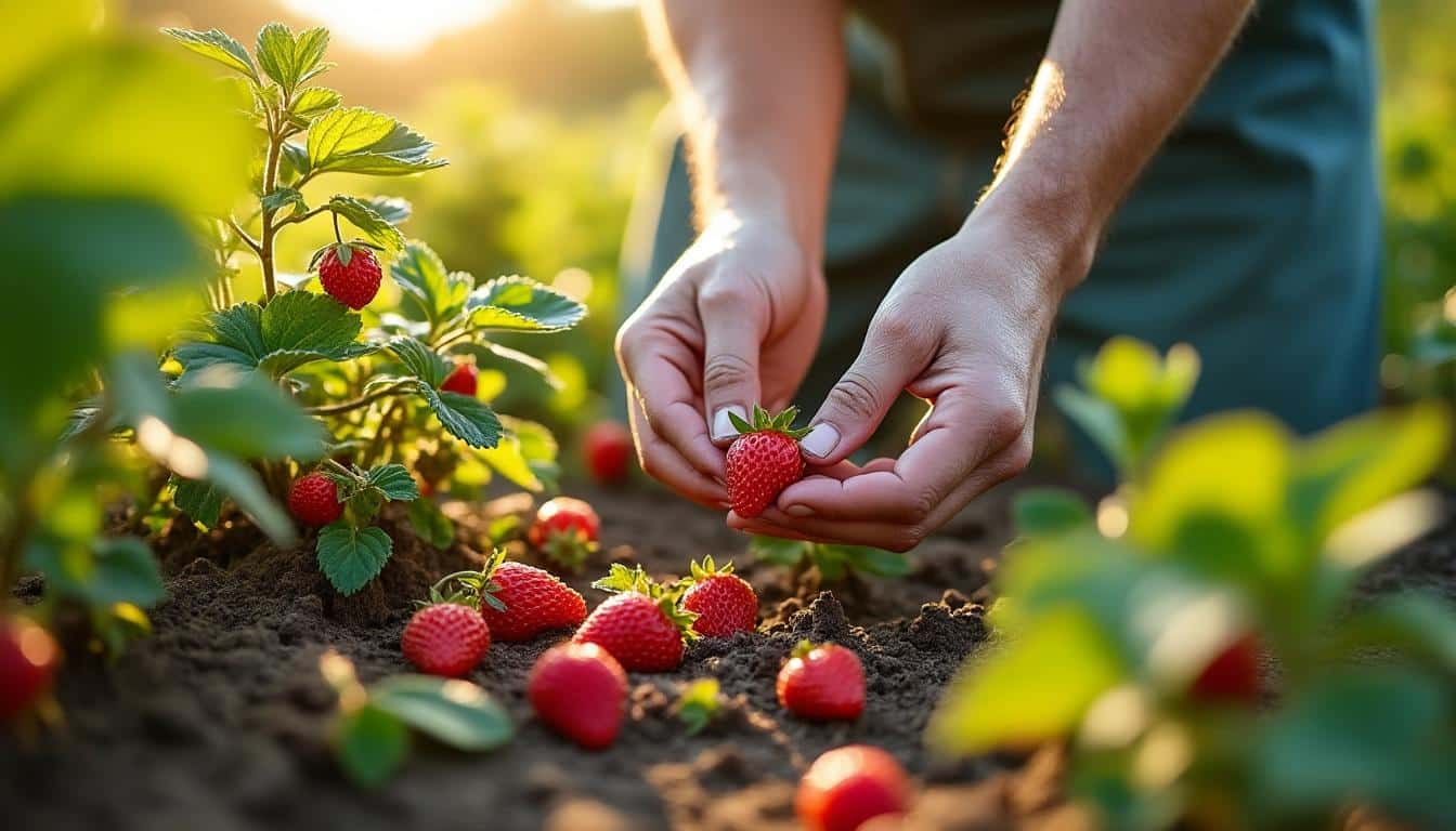 Illustration: Pourquoi privilégier un engrais spécifique pour vos fraisiers afin d'assurer une récolte réussie ?
