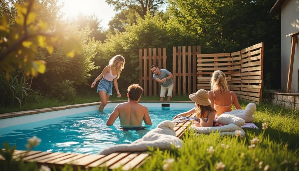 Habillage de piscine hors sol pas cher : astuces et matériaux économiques