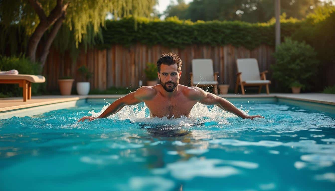 Illustration: Comprendre le principe de la nage à contre-courant dans une piscine hors sol