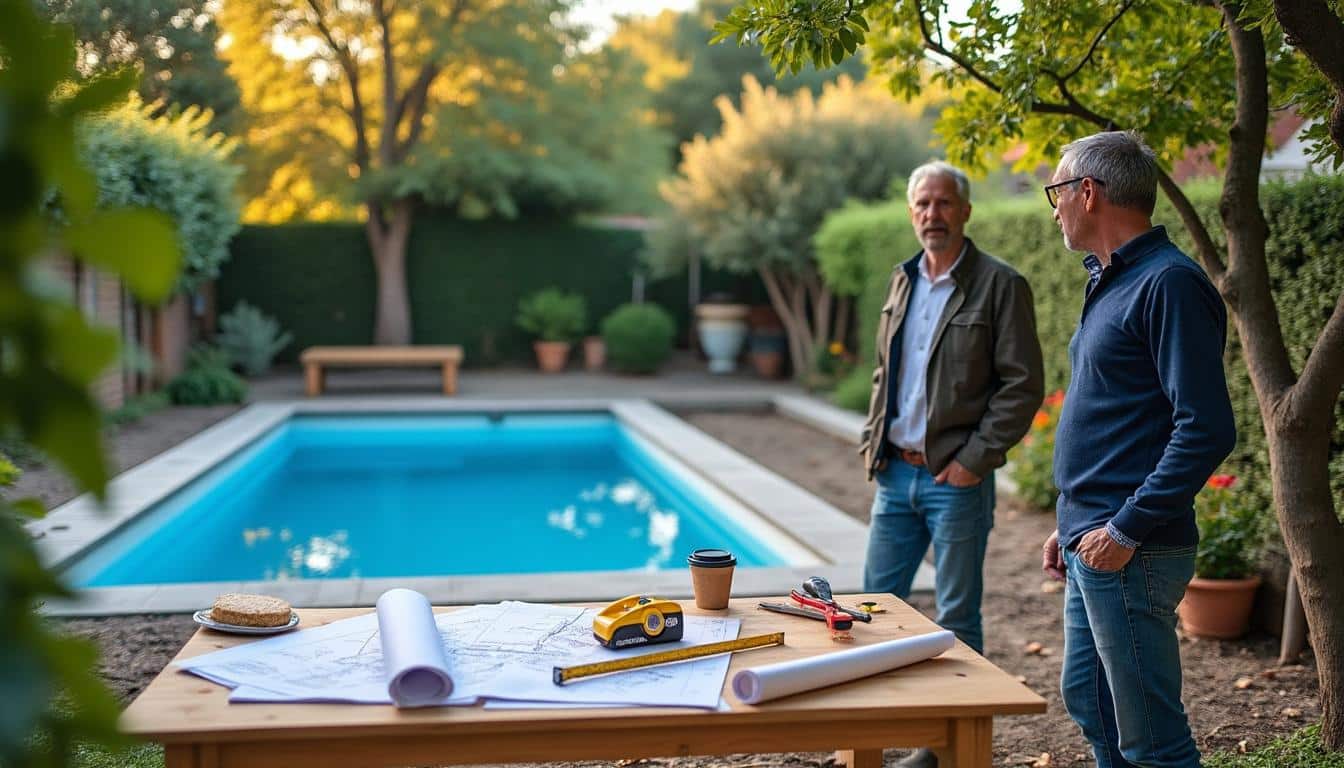 Illustration: Comprendre la définition et le calcul de l’emprise au sol pour une piscine