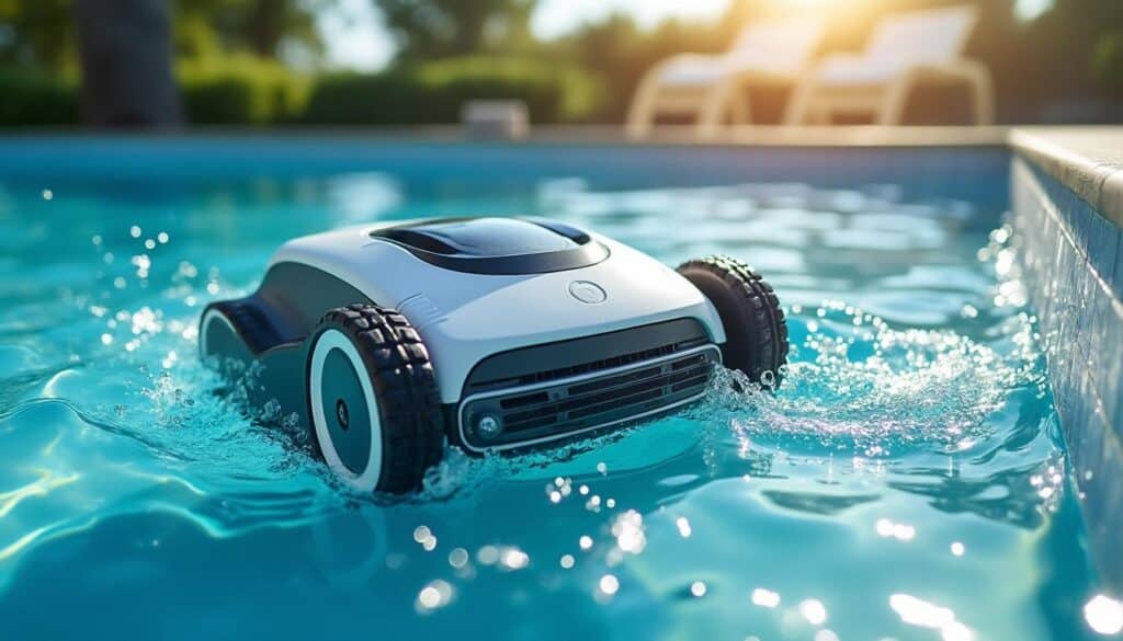 Robot piscine hors sol fond et parois : nettoyage efficace et facile