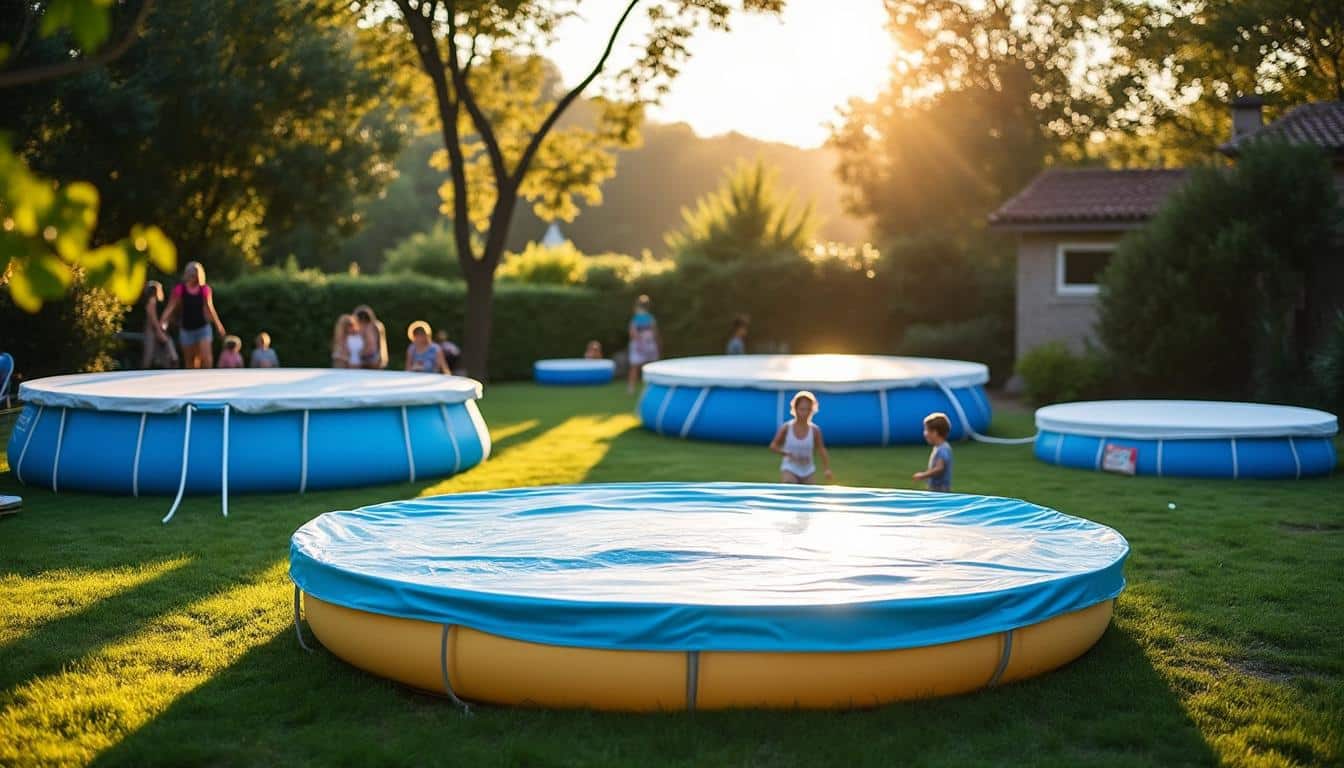 Illustration: Les différents types de couvertures adaptées aux piscines hors sol rondes