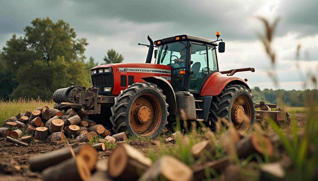 Scie tracteur : guide complet pour une coupe puissante et mobile