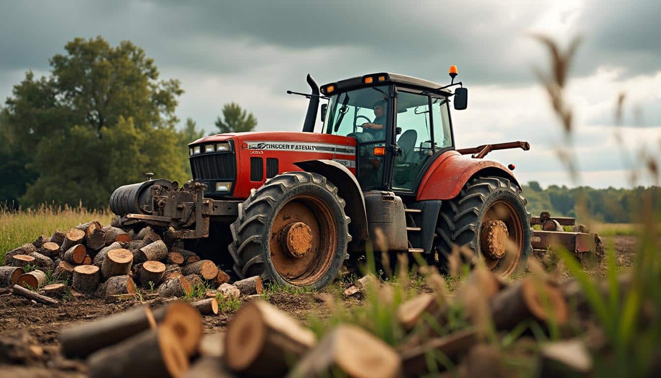 Scie tracteur : guide complet pour une coupe puissante et mobile