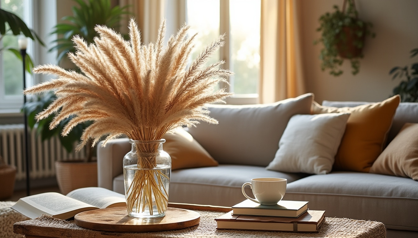 Déco avec de la pampa : astuces pour une ambiance bohème et naturelle